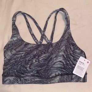 Lululemon Dimensional Icing Blue Multi Sports Bra
